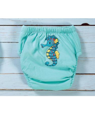 Ozyol Trainer Trousers 6 Pack - Reusable Learning Diapers for Toilet Training | Baby Underwear with 100 Aquatic Animals - Buy Online on GoSupps.com