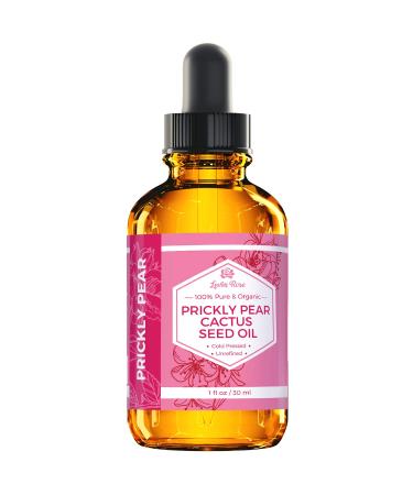 Leven Rose 100% Pure Organic Prickly Pear Cactus Seed Oil - 1 oz | Cold Pressed, Extra Virgin, All Natural Moisturizer for Face, Dry Skin, Body & Hair - Buy Online on GoSupps.com
