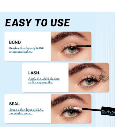 Bond & Seal DIY Eyelash Extension Glue - Best Lash Bond for Cluster Lashes | Natural & Long-Lasting Adhesive - Buy Online on GoSupps.com