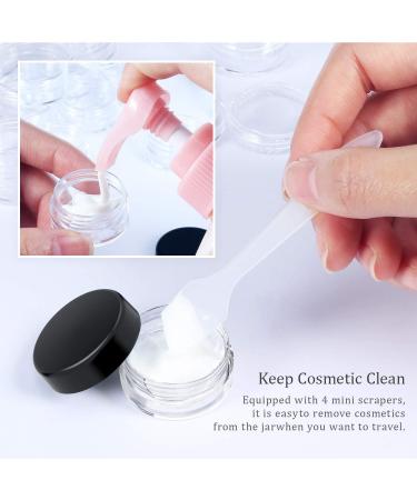 24 Pcs 10ml Black Empty Cream Cans - Clear Crucible Tap Pots for Lotions Mini Candles & Cosmetics - Buy Online on GoSupps.com