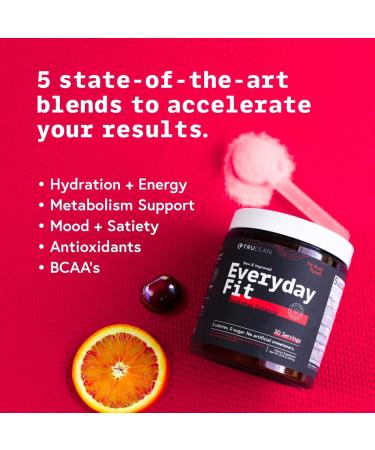Buy TRULEAN Everyday Fit Water Enhancer - Sugar Free Electrolyte BCAA Blend Keto Amino Acid Supplement Delicious Fruit Punch 30 Servings - International Shipping Available - Buy Online on GoSupps.com