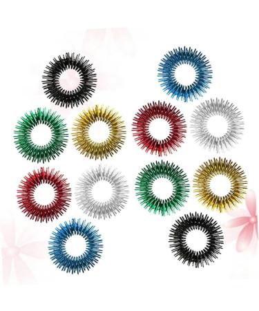 Beaupretty 24 STK Acupressure Rings for Kids | Sensory Finger Massager Toy | Stress Relief Spiky Ring Game Set - Buy Online on GoSupps.com