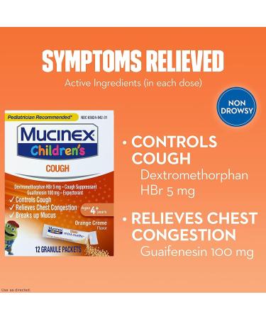 4 Pack Mucinex Children's Chest Congestion Mini-Melts - Orange Cream Flavor - Buy Online on GoSupps.com
