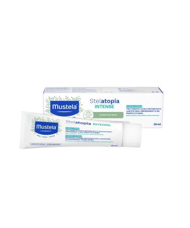 Mustela Stelatopia Cr me Intense pour Ecz ma Atopique Huile d'Olive et Beurre de Karit Visage et Corps B b s Enfants Toute la Famille-Soulage les rougeurs et les d mangeaisons Sans Cortisone(30ml)