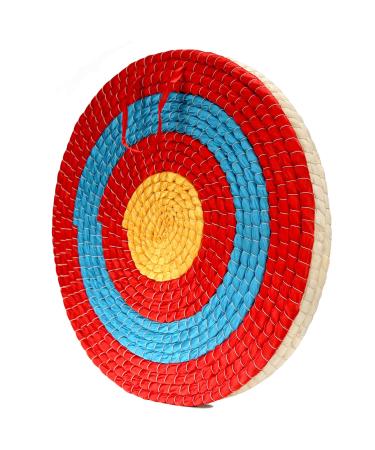 DOSTYLE Archery Targets Traditional Solid Straw Round Archery Target Shooting Bow Coloured Rope Target Face Three Layer for Shooting Practice Red 3 Layers