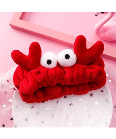 MUNSKT 3 Pieces Face Wash Headband with Two Face Wash Wristbands Skin Care Headband Spa Headband Facial Makeup Head Band Snail Frog Crab Headband Coral Fleece eadband for Washing Face - Buy Online on GoSupps.com