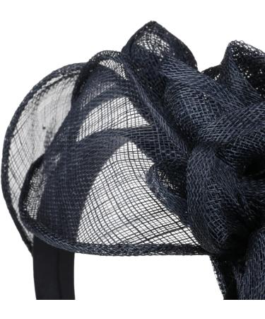 Seeberger Kaljeta Sinamay Fascinator Headpiece - Navy Bridal Hat for Special Occasions (55-59 cm) - Buy Online on GoSupps.com