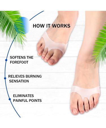 2 Pairs Breathable Silicone Ball of Foot Cushions for Pain Relief - Anti-Slip Insoles for High Heels - Female Foot Protector (Mixed Color) - Buy Online on GoSupps.com