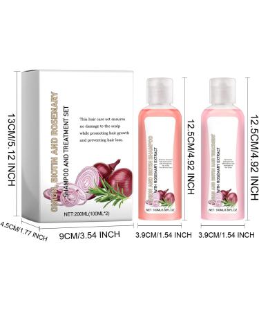 Oignon Biotine & Romarin Shampooing & Treatment Set Anti-Chute Hydratant Nourrissant R parateur Pour Tous Les Types De Cheveux (Shampooing + Revitalisant) - Buy Online on GoSupps.com