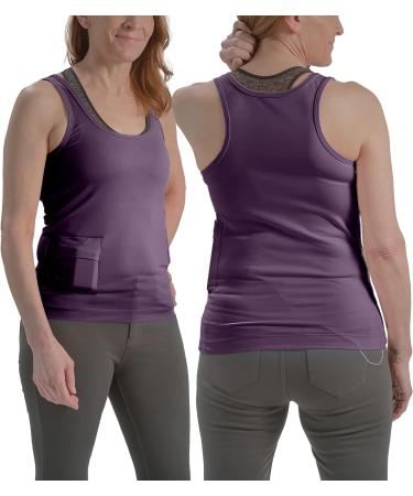 RevelWear Scoop Neck Tank Top for Women with Insulin Pump Holder - 1X Lilac - Buy Online on GoSupps.com
