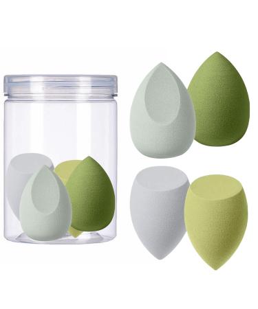 Stianiiile Makeup Sponge Set of 8 Latex Free Blender Beauty for Liquid Cream and Powder Soft and Flexible Beauty Sponges Super Soft Beauty Cosmetic 8 Green