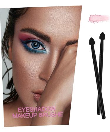 PLAFOPE 5pcs Silicone Eyeshadow Brush Cream Applicator Lip Balm Creamy Aluminum Cosmetic Eye Shadow Brush 13x1cm Black - Buy Online on GoSupps.com