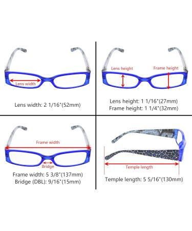 Eyekepper Tiger Patterned Reading Glasses - 5-Pack Spring Hinges for Women (+1.75 - Buy Online on GoSupps.com