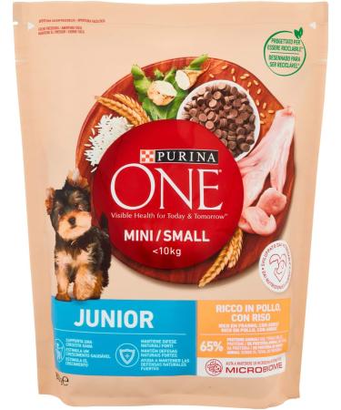 Purina One Junior Dog and Small Puppy Food Rich in Chicken and Rice 800g - Buy Online on GoSupps.com