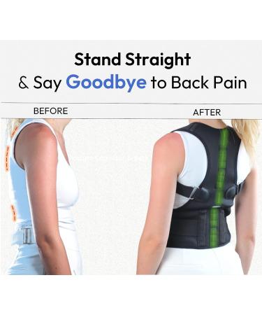 Otoepia 2-in-1 Posture Corrector and Back Stretcher for Optimal Alignment  Comfort  Spine Health  and Muscle Tension Relief  Ideal for Long-Term Sitting or Standing and Poor Posture  Promotes Alleviation of Back Pain and... - Buy Online on GoSupps.com