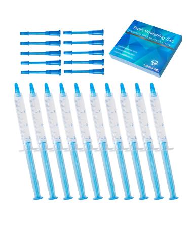 Pevor Teeth Whitening Gel Refill Kit - 3ml Whitening Gel Syringes 35% Carbamide Peroxide Tooth Whitener (10pcs)