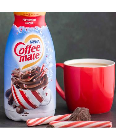 Coffee Creamer Bundle: 2 x 32 fl oz Coffee Mate Peppermint Mocha Creamer + CureCor Recipe Card - Buy Online on GoSupps.com