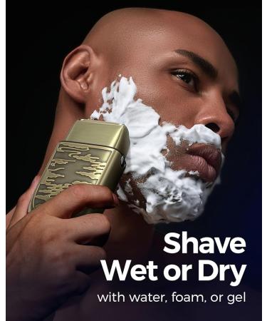 GLAKER Electric Razors for Men - Compact Foil Shaver with 3 Adjustable Speed & Extra Replacement Foil Blade Cordless Barber Face Shavers for Bald Head & Sensitive Skin Ideal Gifts for Men (Bronze) - Buy Online on GoSupps.com