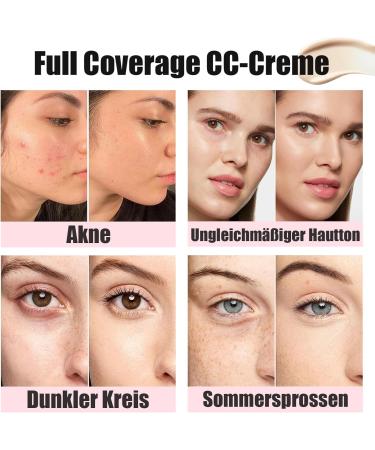 CC Cream Color Correcting BB Cream 2025 cr me hydratante et durable avec UVA/UVB 50+ hydratant et couvrant compl tement imperm able et durable anti-cernes Sunscreen moyen 30 ml (Lot de 1) - Buy Online on GoSupps.com