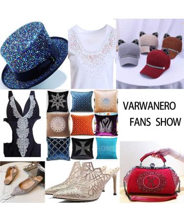 WORTHOFIRST Two Hotfix Applicators with 7200pcs Rhinestones - 14 Colors, 7 Sizes, White/Purple Rhinestone Kit - Buy Online on GoSupps.com