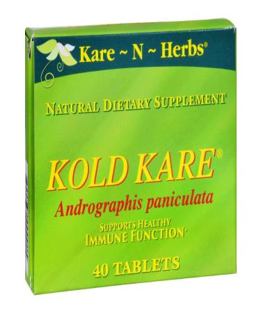 Kold Kare Daily Immune Health Function 40 Count | Effective Against Cold Sinus Allergy Symptoms | Non-Habit Forming | No Side Effects
