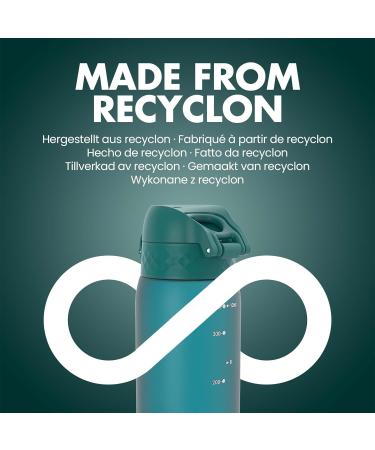 Ion8 Kids Water Bottle 350 ml/12 oz Leak Proof Easy to Open Secure Lock Dishwasher Safe BPA Free Carry Handle Hygienic Flip Cover Easy Clean Odour Free Carbon Neutral Aqua 350ml OneTouch 2.0 - Buy Online on GoSupps.com