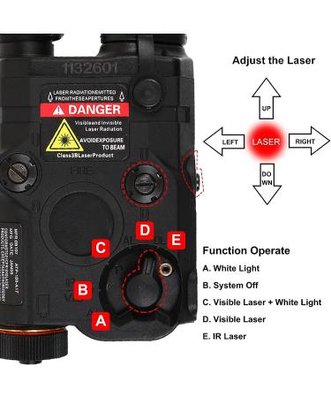 PEQ 15S PRO Box Airsoft Tactical Laser - IR Laser for AR-15, Red/Blue Laser, Attachments, White LED Flashlight - Buy Online on GoSupps.com