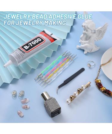 B7000 Clear Jewelry Glue | Cridoz 3.7 fl oz Craft Adhesive with Precision Tip | Multi-Function Fabric Glue for Rhinestone, Metal, Charms, Nail Art, Wood & Glass - Buy Online on GoSupps.com