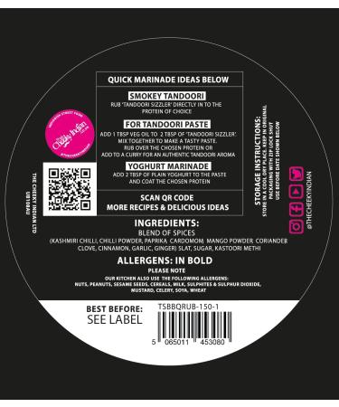 Cheeky Indian Tandoori Sizzler Hot Rub Seasoning Mix - 100% Natural & Organic 150g - Buy Online on GoSupps.com