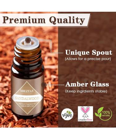 Men's Essential Oils Set - Top 6 Fragrance Oils for Diffuser, Candle & Soap Making - Sandalwood, Cologne, Black Cedar, Leather, Sweet Tobacco, Bay Rum - 10mL Gentlemen's Essential Oil Kit - Buy Online on GoSupps.com