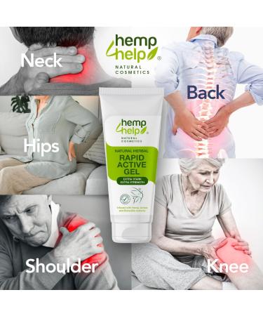 Hemp Rapid Gel Extra Strong 200ml - Relieve Knee Joint Neck & Muscle Pain with Comfrey Arnica & Frankincense | Fast International Shipping - Buy Online on GoSupps.com