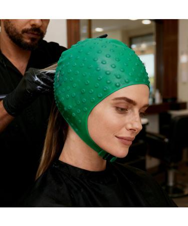 Homoyoyo Bonnet de Coloration en Silicone Vert pour M ches Kit Professionnel avec Capuchon Pointe de Teinture R utilisable Outil Coiffure Pr cis pour Balayage et Surlignage Domicile - Buy Online on GoSupps.com