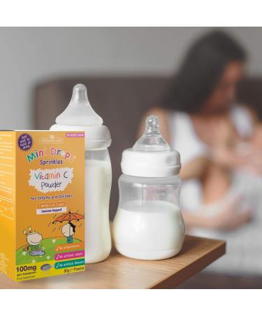 Natures Aid Mini Drops Vitamin C Powder for Infants & Children - 90g - Buy Online on GoSupps.com