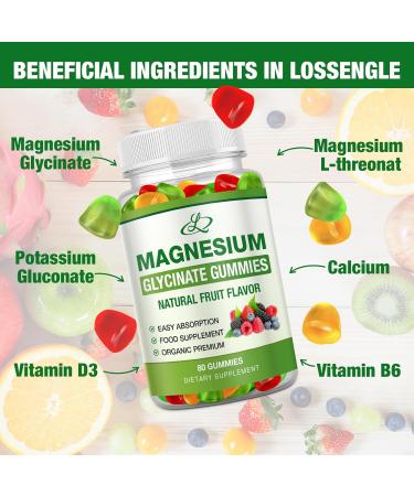Magnesium Glycinate Gummies for Adults and Kids 600mg High Absorption Potassium Magnesium Supplement for Sleep Magnesium L-Threonate 160 Count - Buy Online on GoSupps.com