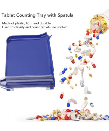 Count Medicine Tablets & Left Handed Apothecary Tray Hygienic Pill Counter with Spatula for Efficient Counting | Easy to Clean - Buy Online on GoSupps.com