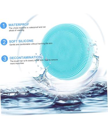 Ipetboom Pore Cleanser Facial Wash Cleaner Face Exfoliator Face Clean Silicone Face Brush Scrubber USB Face Cleaner Charge Cleansing Brush Silica Gel - Buy Online on GoSupps.com