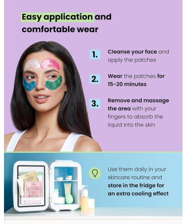 Plantifique Superfood Under Eye Masks Anti Wrinkle 12 Pairs Under Eye Patches with Hyaluronic Acid Green Tea Collagen for Dark Circles and Puffiness - Puffy Eyes Skincare Gel Patches for Women & Men - Buy Online on GoSupps.com