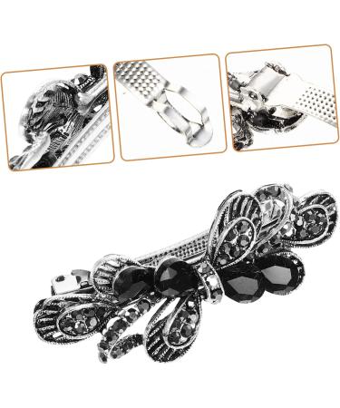Beaupretty Accessories rhinestone hair clip aesthetic hair accessories bling hair clips for women Fancy hair clips rhinestones hair clip Hair jewelry for wedding Miss bow tie Metal Wedding - Buy Online on GoSupps.com