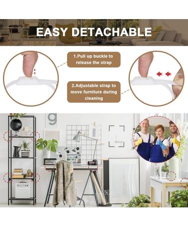 Furniture Wall Anchor (10 Pack) Anti Tip Furniture Anchors for Baby Proofing  Adjustable Dresser Wall Safety Straps for Table  Cabinet  Earthquake Resistant Straps for Home - Buy Online on GoSupps.com