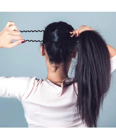 Jesslab Spiral Hair Ties - 10 Traceless Plastic Coil Ponytail Holders for Women & Girls | No-Damage Hair Accessories | Color Sorted (#9) - Buy Online on GoSupps.com