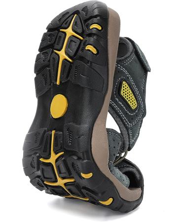 FLARUT Men's Closed Toe Leather Hiking Sandals - Size 11 C-gray - Buy Online on GoSupps.com