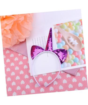 POPETPOP Kid Hair Accessories Hair Ribbons Unicorn Hair Hoop Hair Ornament Paillette Headband Hair Decoration Hair Band Purple Child Sequins Decorate Cute Headbands One Size Purple - Buy Online on GoSupps.com