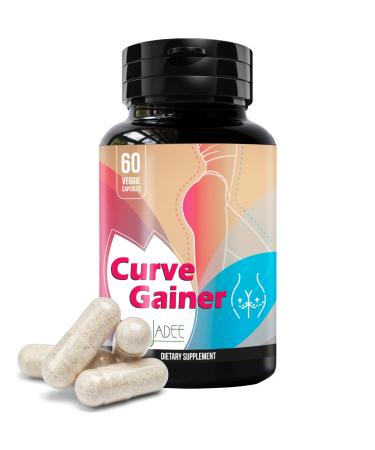 Curve Gainer for Women Natural Weight Gainer for Women with Aguaje Pueraria Mirifica & Dong Quai | Weight Gain Pills & Butt Enhancer for Big Butt & Hips | Booty Builder & Butt Growth Herbal Formula