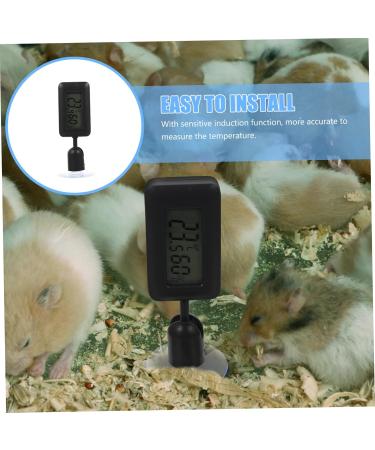 Fondotin Reptile Hygrometer & Thermometer - Digital Terrarium Accessory Leopard Pattern 10x3x1.5cm - Buy Online on GoSupps.com