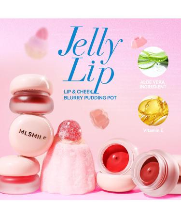 Jelly Lipstick Mud - Moisturizing Matte Velvet Lip Glaze & Cheek Blush with Aloe Vera | High Pigment Long Lasting Lip Makeup (05#Cupid 1 OZ - Buy Online on GoSupps.com