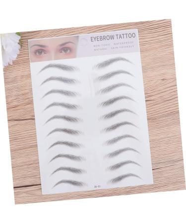 Housoutil 2pcs 3d Eyebrow Stickers Mens Eyebrow Stickers Brow Tool Imitation Eyebrow Human Body 6d Model Head 20.50X15.00X0.20CM Black - Buy Online on GoSupps.com