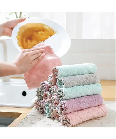 ROBAUN Lazy Rag Kitchen Cleaning Oil-Absorbing Double-Sided Scouring Pad Composite Absorbent Cleaning Towel Coral Velvet Rag Black - Buy Online on GoSupps.com
