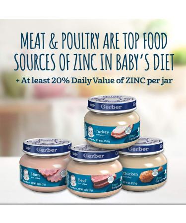 Gerber 2nd Foods Meat Chicken & Gravy Jar - Pack of 10 for Baby's Mealtime - Buy Online on GoSupps.com