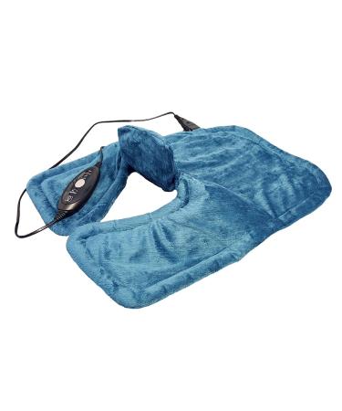 Hydas neck and shoulder heating pillows electrically and extra long targeted heat for the neck area shoulders and back particularly soft fabric including overheating protection (100 W 230V)