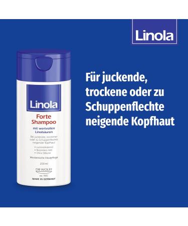 Linola Forte Shampoo & Hair Rinse Set - 2 x 200 ml | Soothing Anti-Itch & Psoriasis Care | Smooth Hair & Relaxed Scalp - Buy Online on GoSupps.com